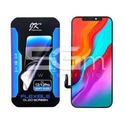 Ecrã iPhone 12 / 12 Pro Soft OLED JK | IC Substituível | 5G-M