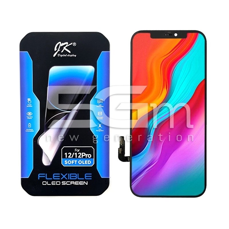 Display iPhone 12 / 12 Pro Soft OLED JK | IC Sostituibile | 5G-M