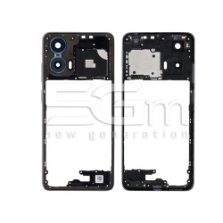 Middle Frame + Frame Camera  Matte Charcoal Moto G24