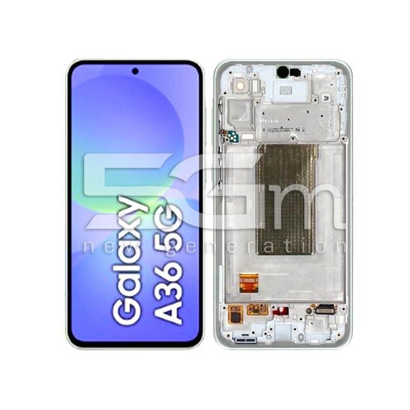 Display Touch + Frame Awesome Lime Samsung SM-A366 A36 5G Ori