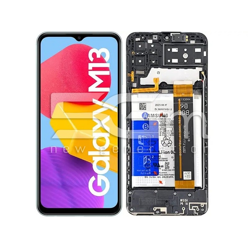 LCD + Battery Frame Full Parts Samsung SM-M135 M13 (PULLED)