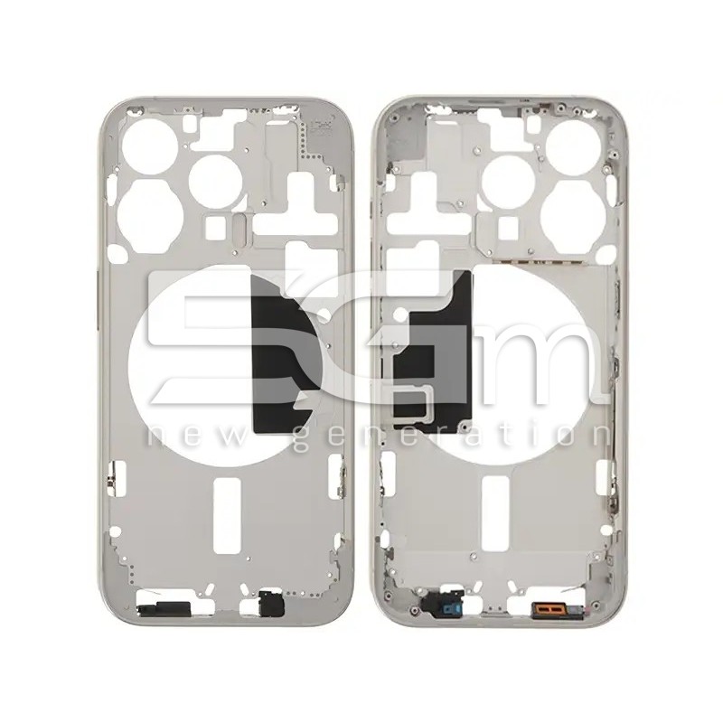 Middle Frame White Titanium iPhone 15 Pro Eu Version