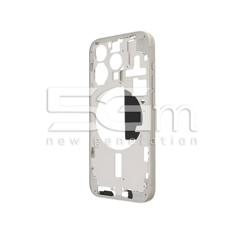 Middle Frame White Titanium iPhone 15 Pro Eu Version