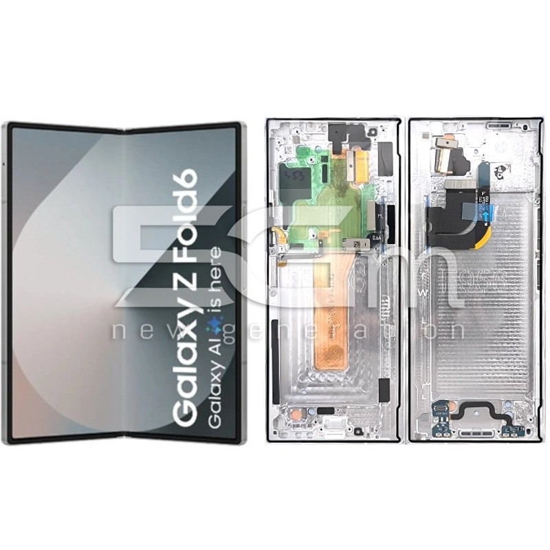 Display Touch + Frame White Samsung SM-F956 Fold6 (Ori)