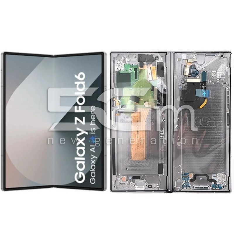 Display Touch + Frame Silver Shadow Samsung SM-F956 Fold6 (Ori)