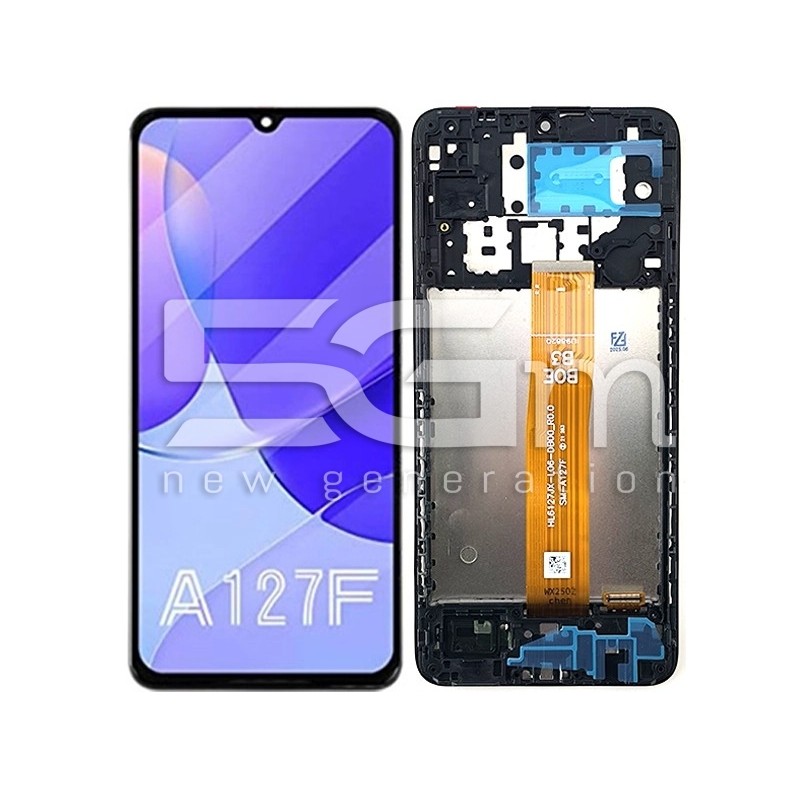 Display Touch + Frame Nero Samsung SM-A127 A12 (IPS)