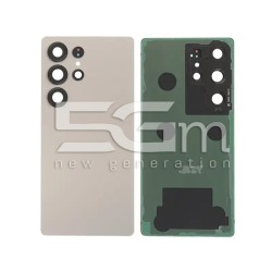 Rear Cover Titanium Grey Samsung SM-S938 S25 Ultra No Logo