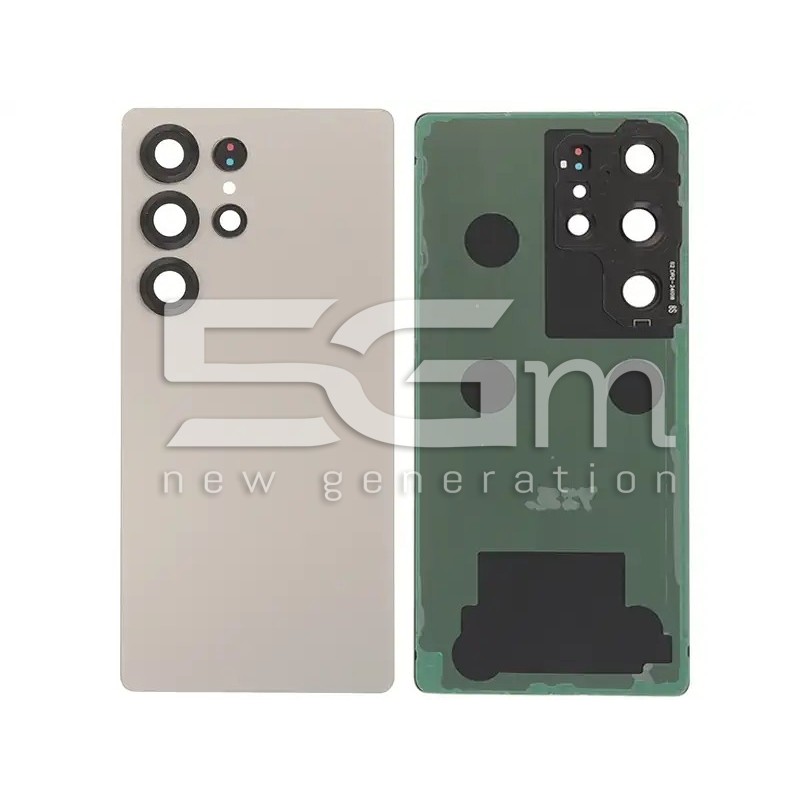 Retro Cover Titanium Grey Samsung SM-S938 S25 Ultra No Logo