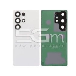 Rear Cover Titanium White Silver Samsung SM-S938 S25 Ultra No Logo