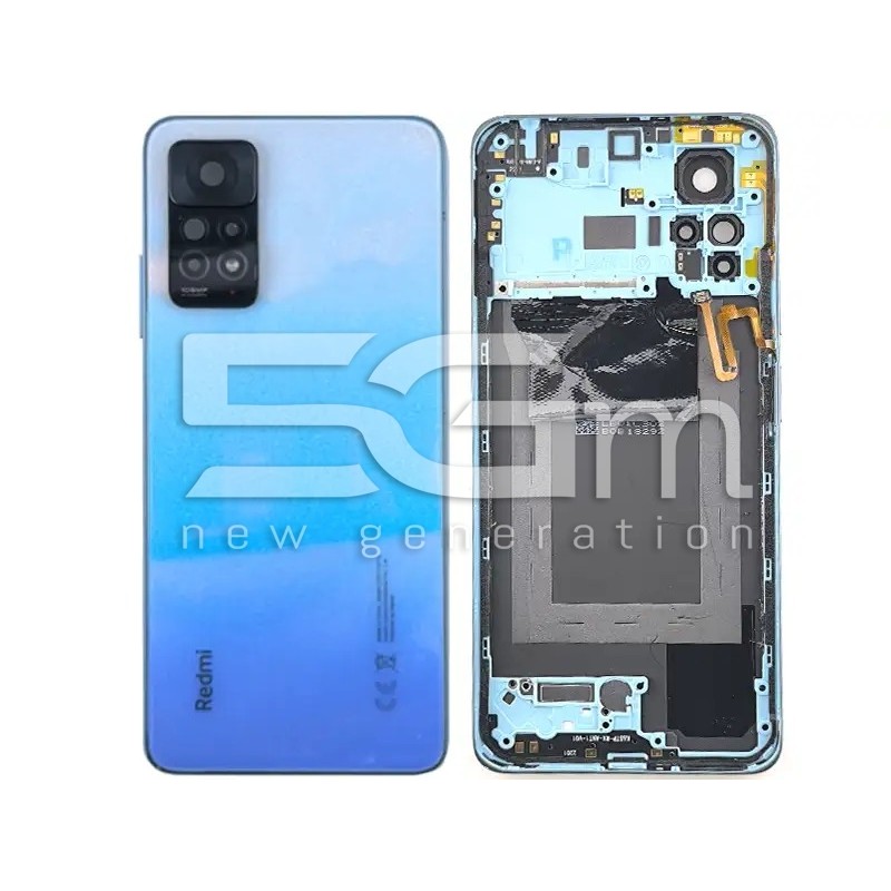 Rear Cover + Frame + Fingerprint Star Blue Xiaomi Redmi Note 11 Pro 4G (PULLED)