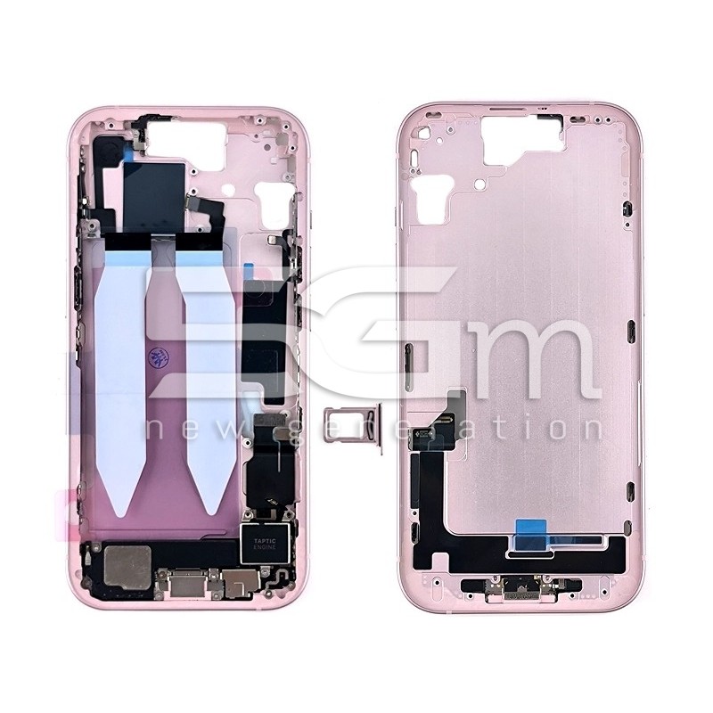 Middle Frame Full Parts Pink iPhone 15