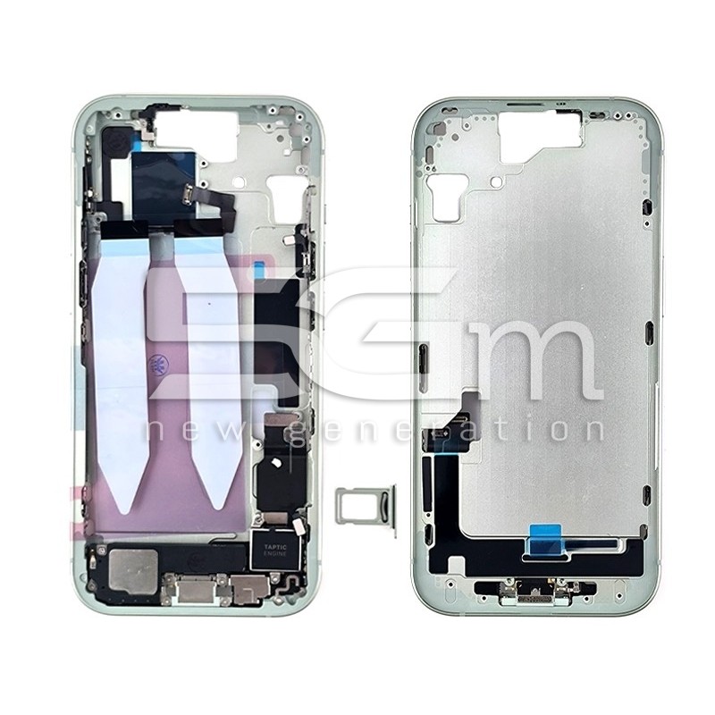 Middle Frame Full Parts Green iPhone 15