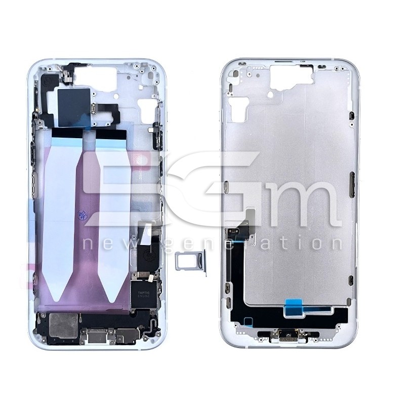 Middle Frame Full Parts Blue iPhone 15 Plus