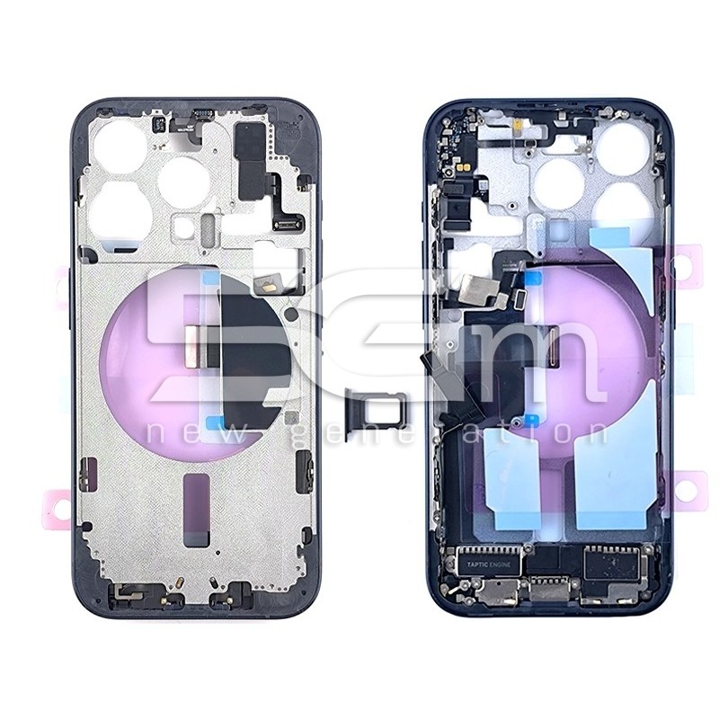 Middle Frame Full Parts Blue iPhone 15 Pro