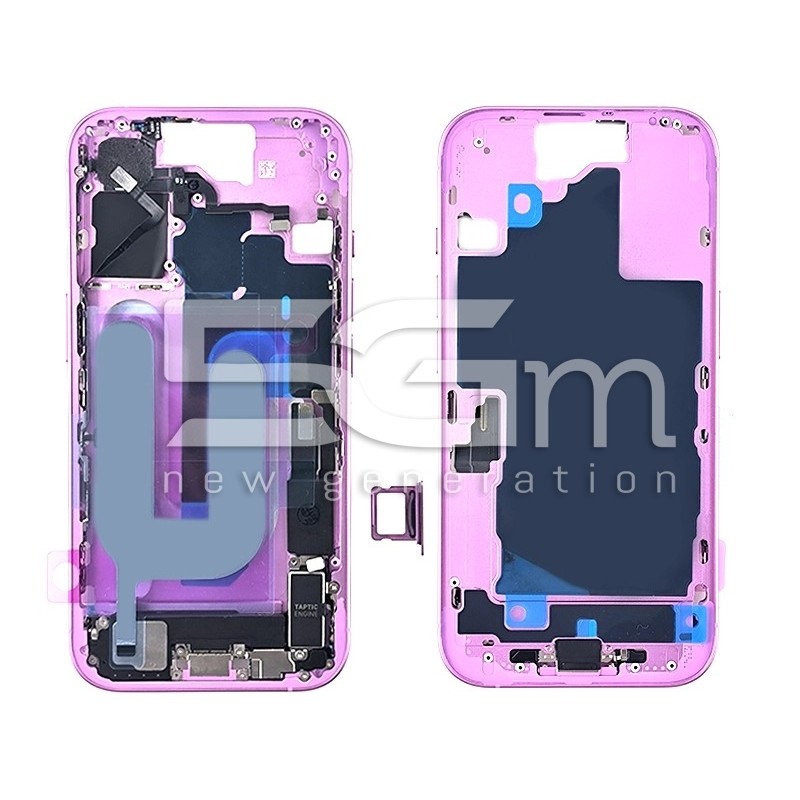 Middle Frame Full Parts Pink iPhone 16