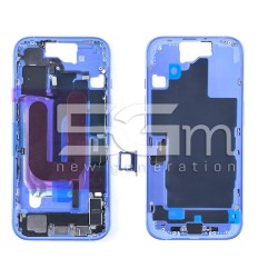 Middle Frame Full Parts Blue iPhone 16