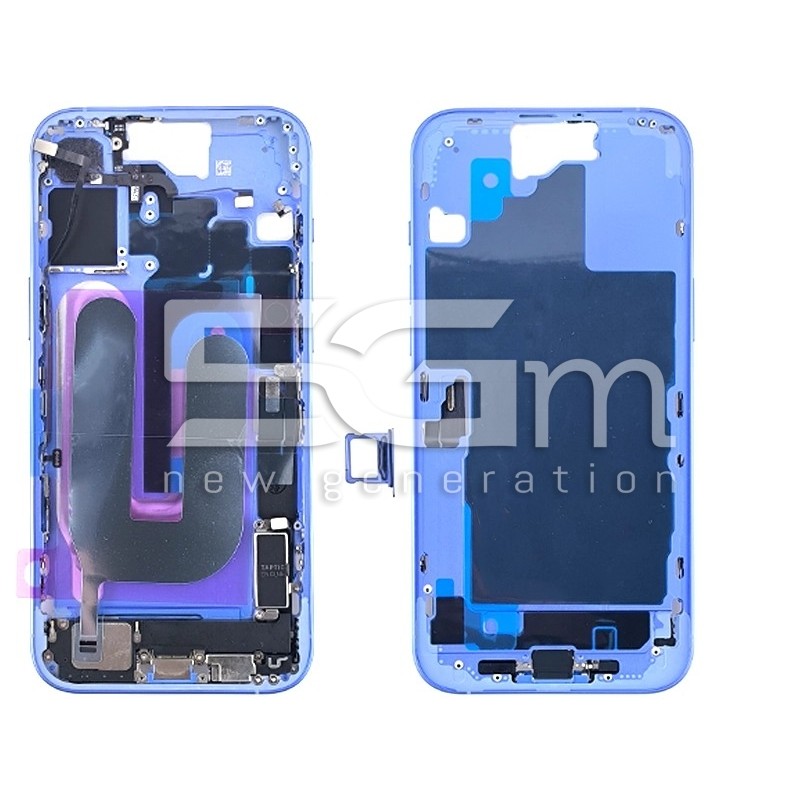 Middle Frame Full Parts Blue iPhone 16 Plus