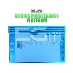 Base Relife RL-004T Alumínio Azul + Suporte Microscópio | 5G-M