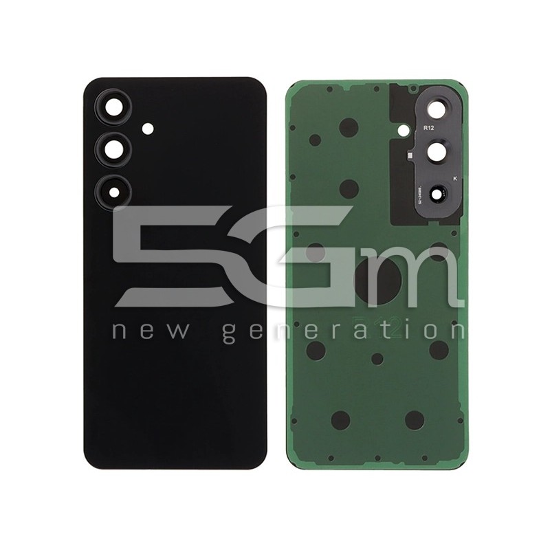 Retro Cover Graphite + Adesivo + Vetrini Camera Posteriore Samsung SM-S721 S24 FE (No Logo)