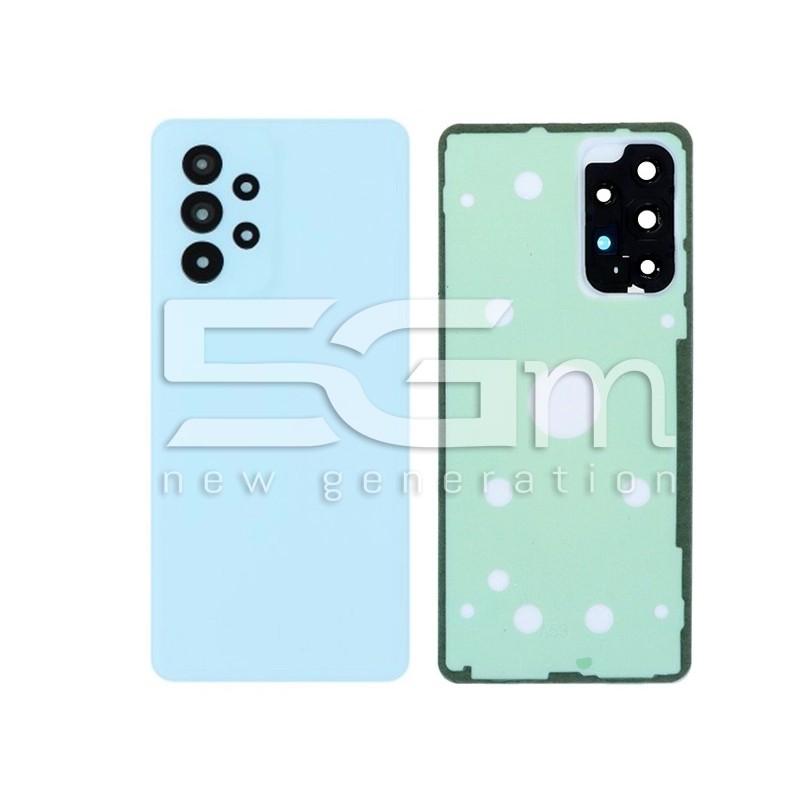 Rear Cover Blue + Adhesive + Rear Camera Lens Samsung SM-A536 A53 5G (No Logo)