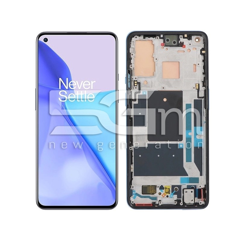 Display Touch + Frame Blue OnePlus 9 (PULLED)