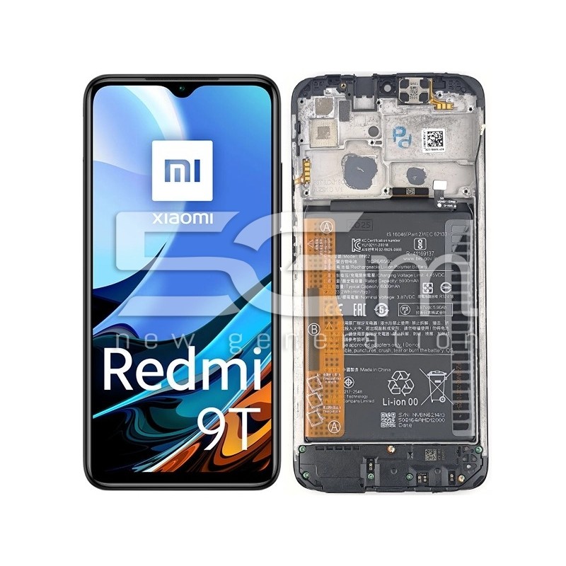 LCD + Battery + Frame Full Parts Xiaomi Redmi 9T (PULLED)