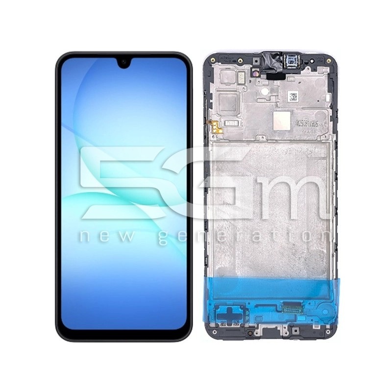 Display Touch + Frame Black Samsung SM-A175 A17 4G (Ori)