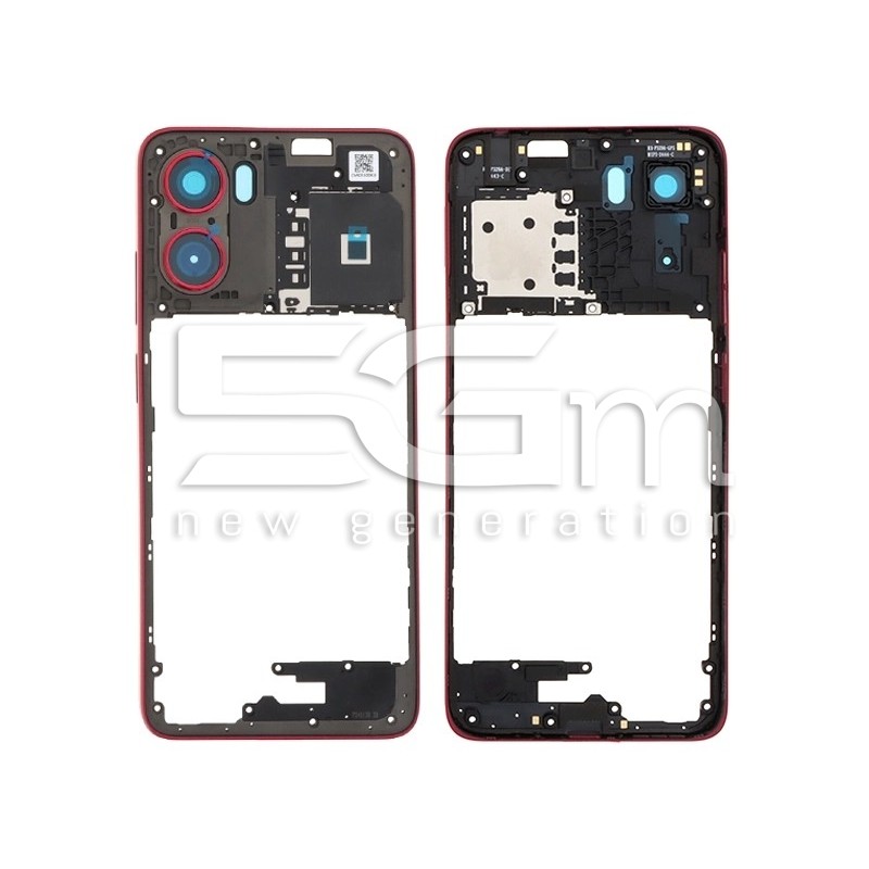Middle Frame Plum Red Moto G05