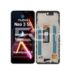 Display Touch + Frame Black ZTE Nubia Neo 3 (PULLED)