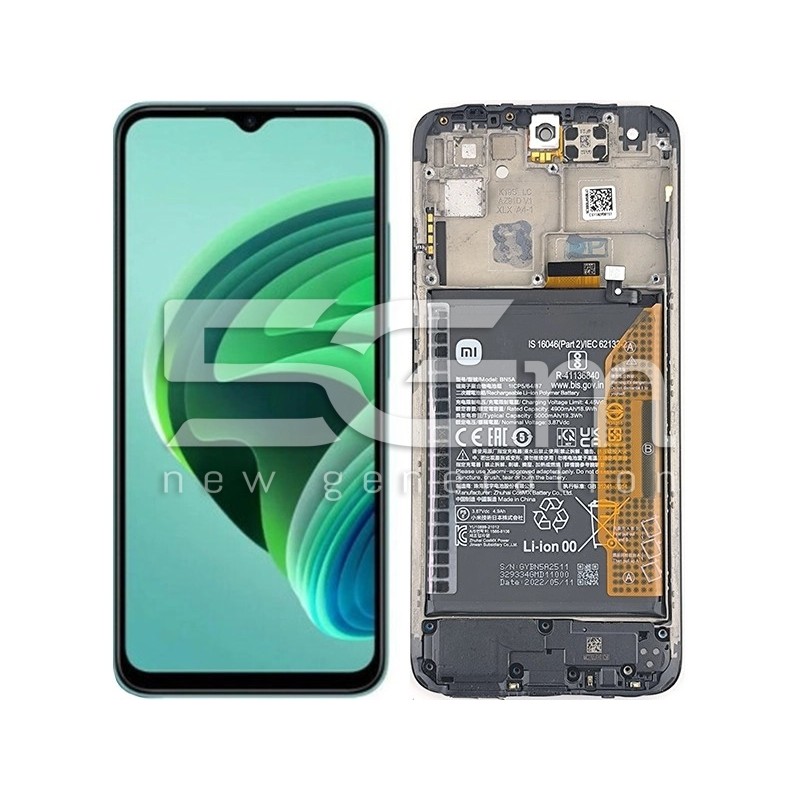 LCD + Batteria + Frame Full Parts Xiaomi Redmi 10 4G (PULLED)