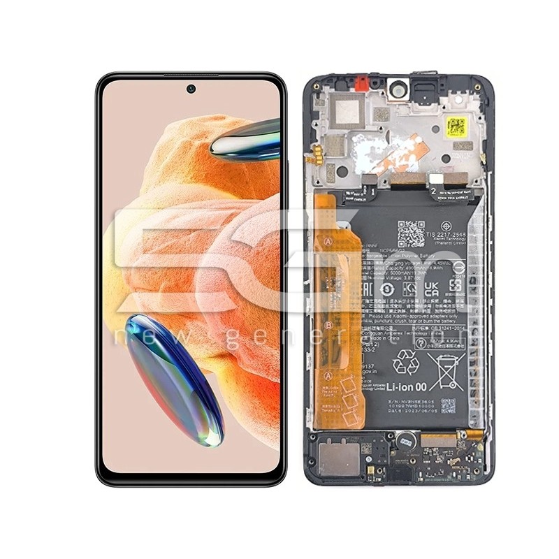 LCD + Battery + Frame Full Parts Xiaomi Redmi Note 12 Pro 4G (PULLED)
