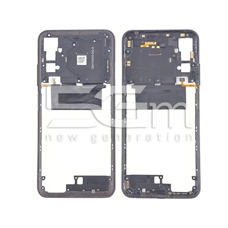 Middle Frame + Fingerprint Black ZTE Nubia Music Pop Art (PULLED)