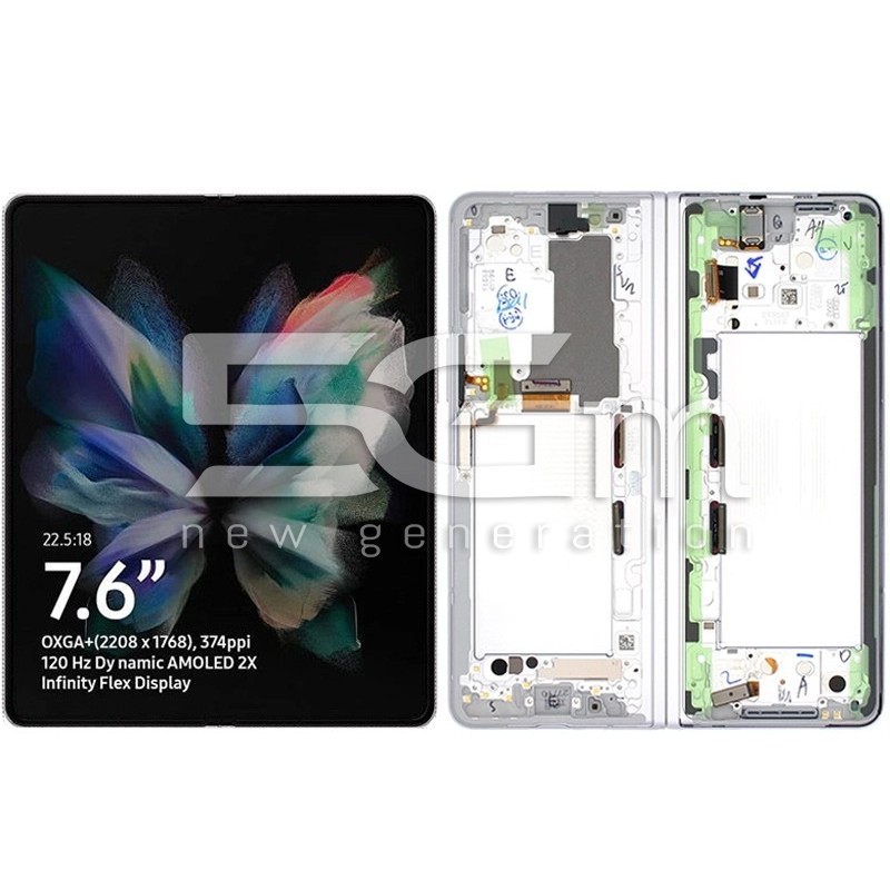 Display Touch + Frame Phantom Silver Samsung SM-F926 Fold3 5G Ori