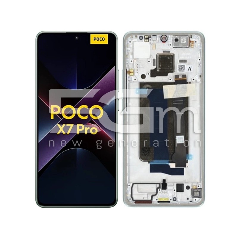 Display Touch + Frame Green Xiaomi Poco X7 Pro 5G (Ori)