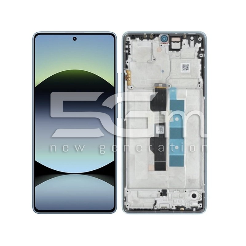 LCD Touch + Frame Blue Xiaomi Redmi Note 14S 2502FRA65G (Originale) | 5G-M