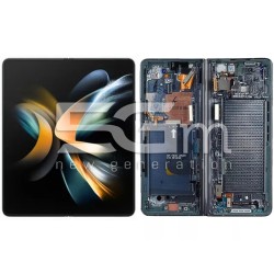 Display Touch + Frame Gray Green Samsung SM-F936 Fold 4 (Ori)