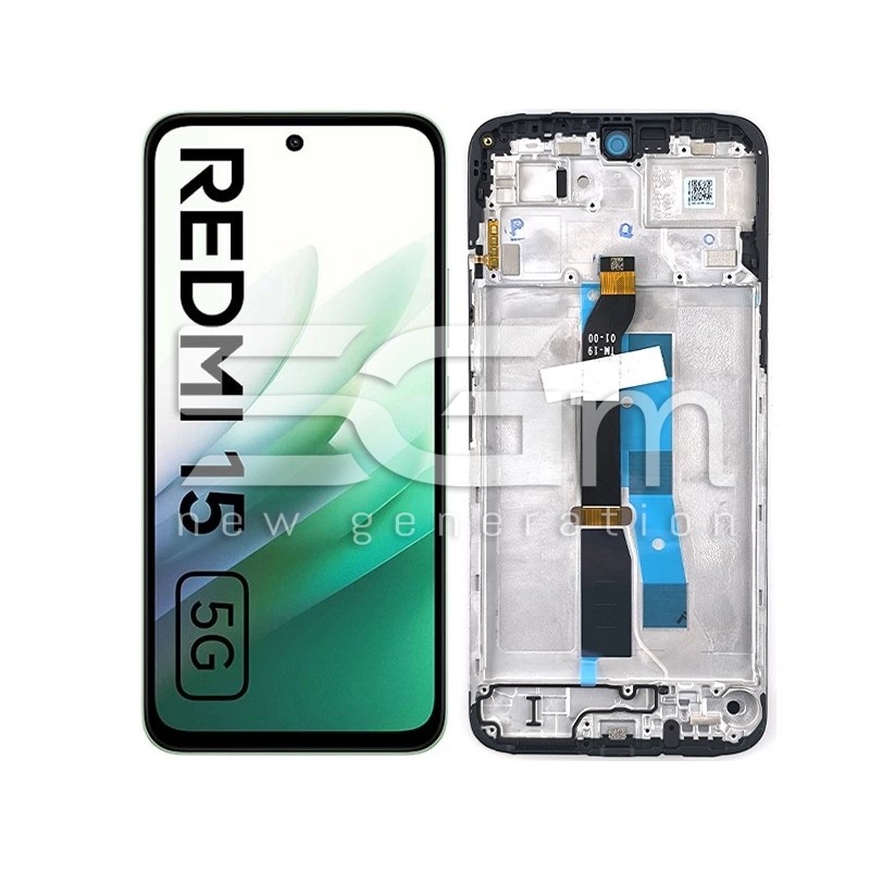 Display Touch + Frame Black Xiaomi Redmi 15 5G (Ori)