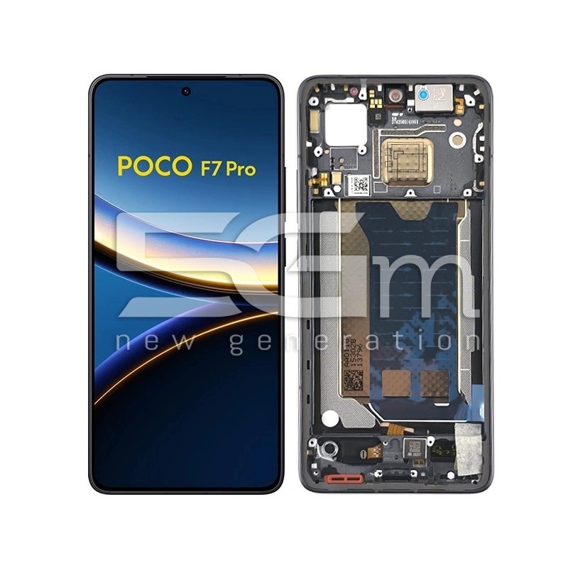 Display Touch + Frame Black Xiaomi Poco F7 Pro 5G (Or)