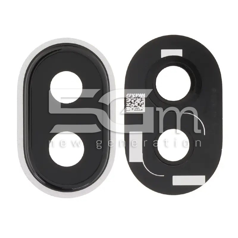 Rear Camera Lens + Frame Silver Google Pixel 9A