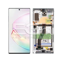 LCD + Batteria + Frame Aura White Samsung SM-N975 Note 10 Plus Ori