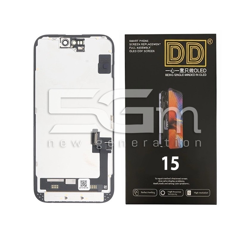 Ecrã iPhone 15 SOFT OLED DD - Sem Troca de IC | 5G-M