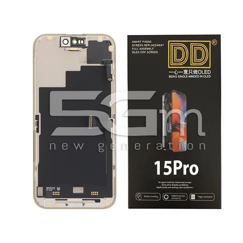 Ecrã iPhone 15 Pro SOFT OLED DD 120Hz - Sem Troca de IC | 5G-M