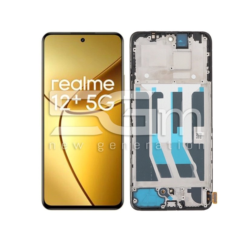 Display Touch + Frame Black Realme 12+ 5G (PULLED)