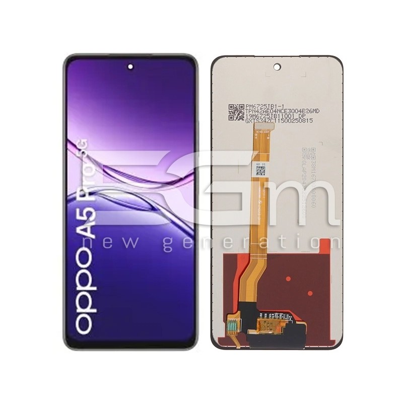 Display OPPO A5 Pro 5G Nero IPS | Ricambio Touch | 5G-M