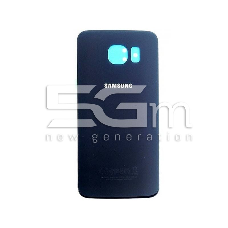 Retro Cover Blu Scuro + Adesivo Guarnizione Samsung SM-G920 "X Ver Nero ori