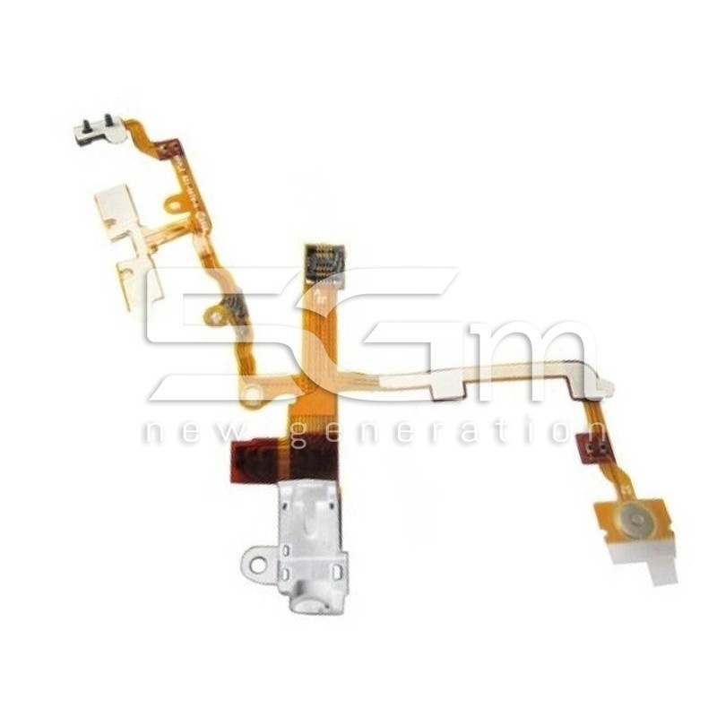 Iphone 3gs White Audio Flat Cable