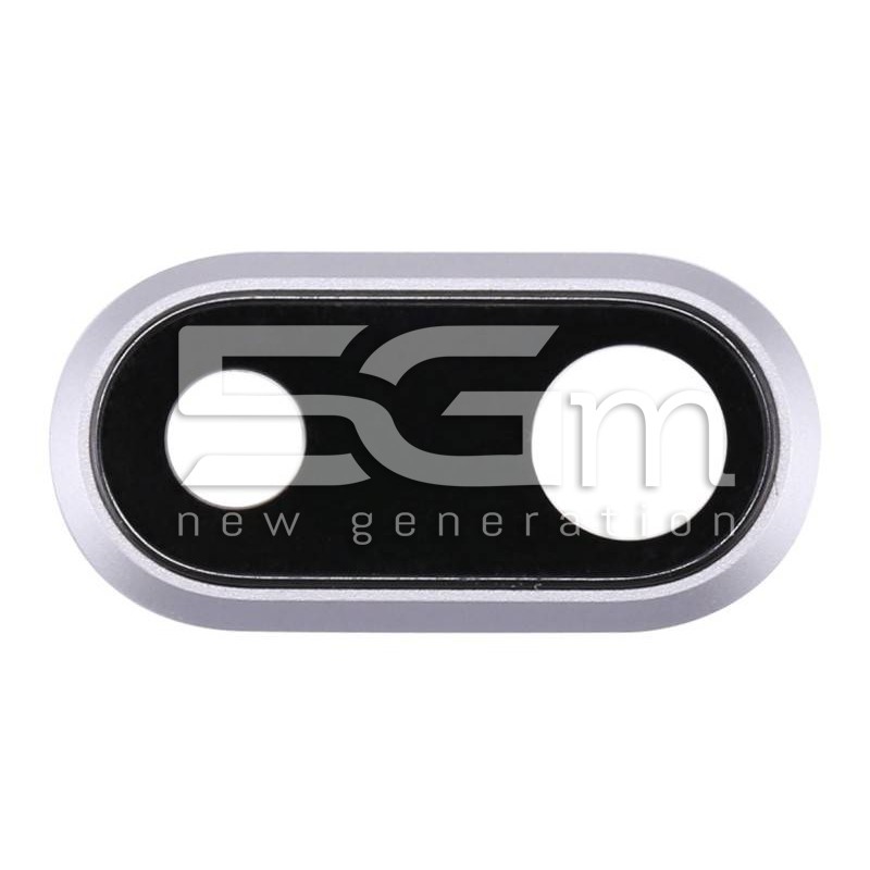 Camera Lens + Frame Silver iPhone 8 Plus