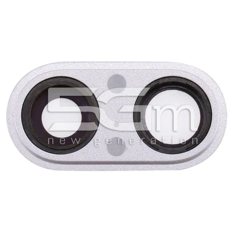Camera Lens + Frame Silver iPhone 8 Plus