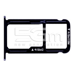 Supporto Sim Card + Micro SD Nero Honor 8