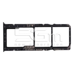 Supporto Sim Card + Micro SD Nero Huawei Y9 2018